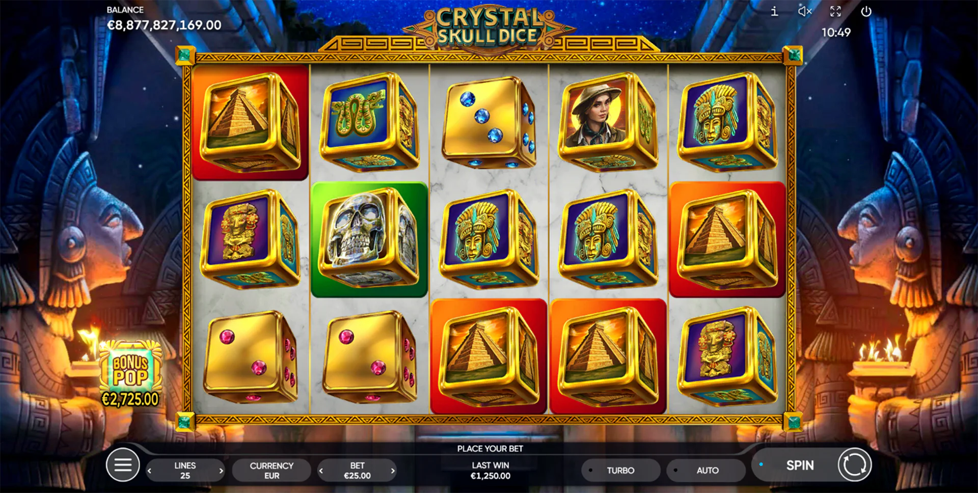 Crystal Skull Dice gameplay screenshot 1