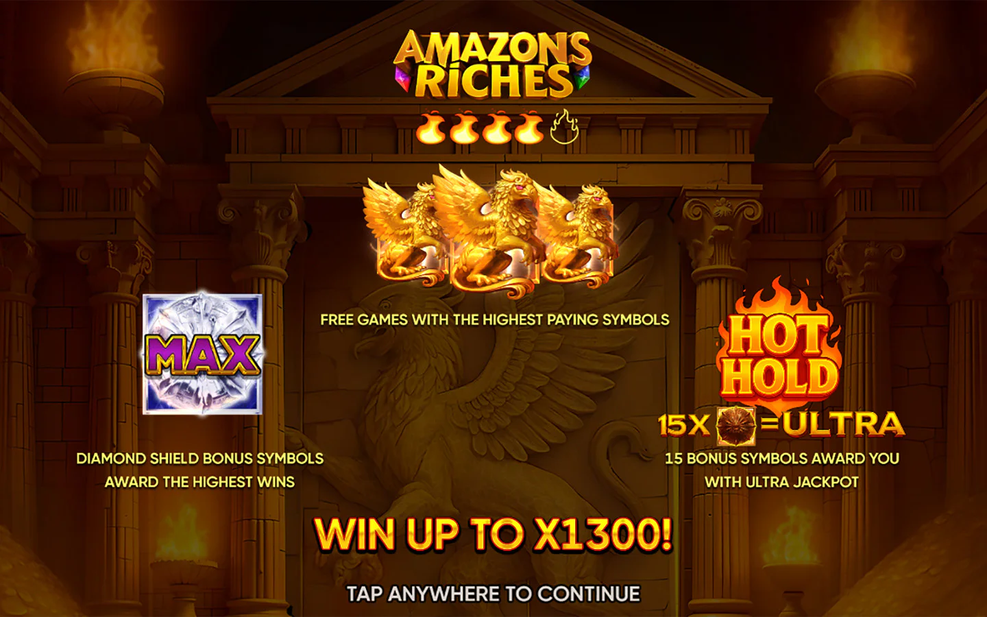 Amazons Riches — особенности игры Endorphina