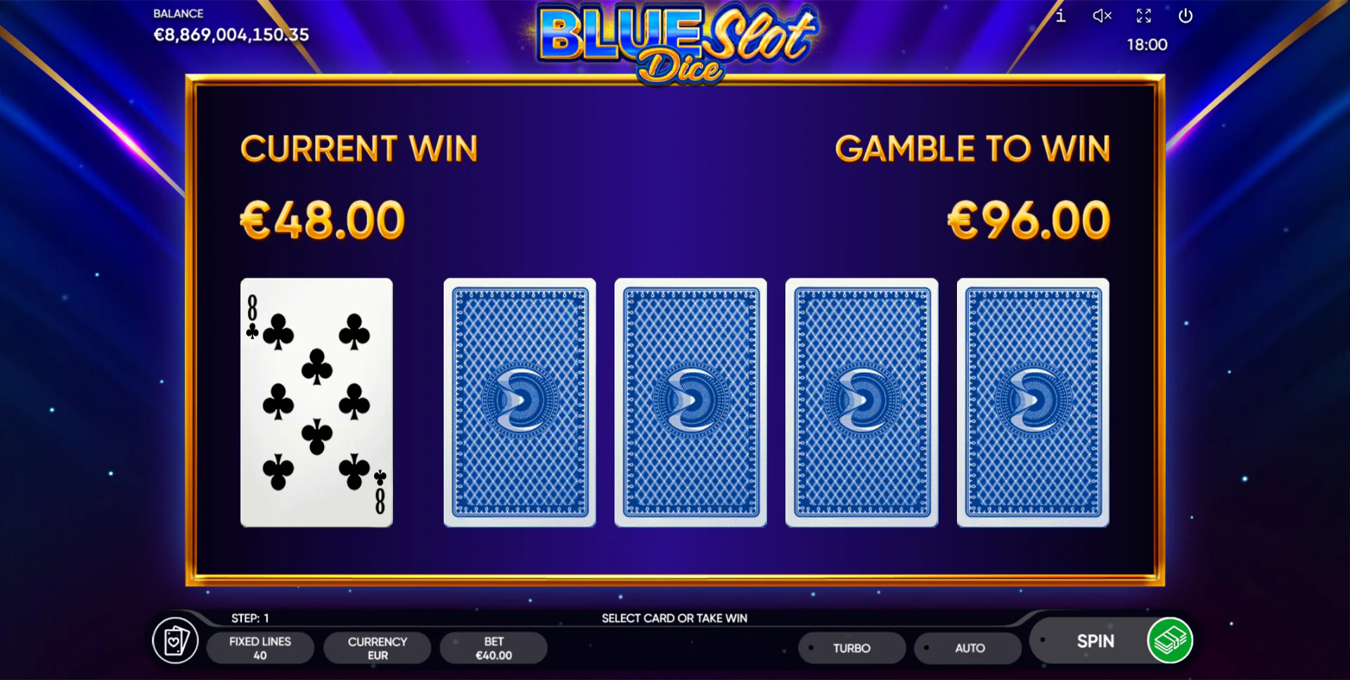 Blue Slot Dice gameplay screenshot 3
